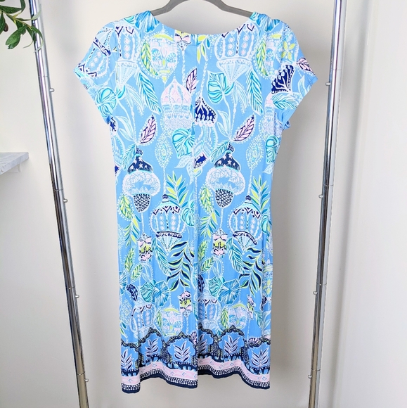 Lilly Pulitzer UPF 50+ SOPHILETTA DRESS Blue Peri Lapis Lanterns - Picture 6 of 12